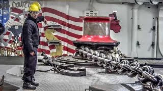 Anchor Room Actions US Navy WaspClass Amphibious Assault Ship [upl. by Amethist]