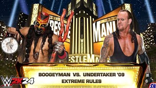 wwe2k24 gameplay  Boogeyman vs Undertaker 09 Extreme Rules Match  Wrestlemania Goes Hollywood [upl. by Torie805]