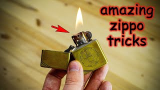 Amazing ZIPPO tricks that everyone can do [upl. by Akilegna]