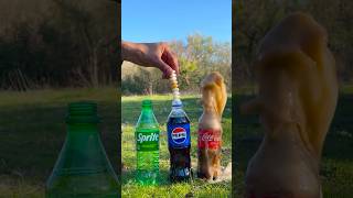 CocaCola Pepsi and Sprite vs Mentos Reaction – Which One Will Shoot Harder [upl. by Yarahs]