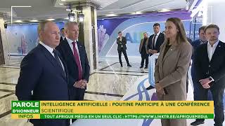 INTELLIGENCE ARTIFICIELLE  POUTINE PARTICIPE À UNE CONFÉRENCE SCIENTIFIQUE [upl. by Avir778]