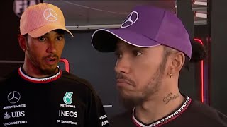 Lewis Hamilton furious with Ferrari question and storms out of interview at Japanese GP [upl. by Formica]