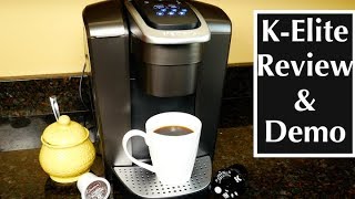 Keurig KElite Single Serve KCup Pod Coffee Maker Review and Demo [upl. by Ardyaf]