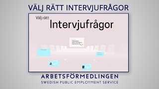 Välj rätt frågor till intervjun [upl. by Aristotle645]