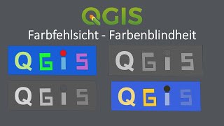 QGIS 328  Farbfehlsichten  Symbolisierung  Im Voransichtsmodus für Farbenlindheit testen [upl. by Aynahs]