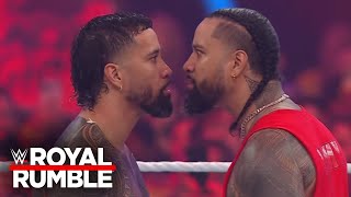 Jey and Jimmy Uso come facetoface in Royal Rumble Royal Rumble 2024 highlights [upl. by Blynn]