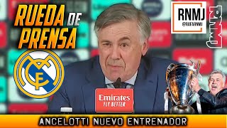 Rueda de prensa de ANCELOTTI nuevo entrenador REAL MADRID 02062021 [upl. by Scarface]