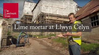 Using lime mortar for repair at a medieval hall house  The Landmark Trust [upl. by Khalid]