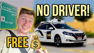 FirstEver Driverless Taxi FOR FREE TXAI Abu Dhabi Ride amp Review [upl. by Tarton]