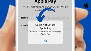 Apple Pay Not Working Could not set up Apple Pay an error occurred while setting up Apple Pay2024 [upl. by Medora]