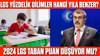 LGS 2024 Yüzdelik Dilimler hangi yıla benzeyecek Taban puan ve yüzdelik dilim düşecek mi [upl. by Tacy]