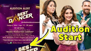 indias best dancer season 4 online Audition Start 2024  How to Register [upl. by Aical]