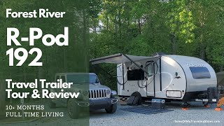 Rpod 192 Travel Trailer Tour After 10 Months of Fulltime RVing [upl. by Atiuqaj148]