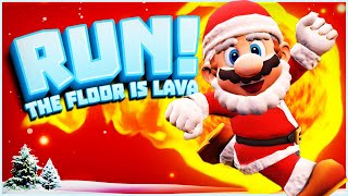 ❄️ Christmas Mario Run Challenge ❄️ The Floor is Lava ❄️ Christmas Brain Break ❄️ Just Dance [upl. by Irihs]