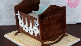 How to Make a Cradle Cake A McGreevy Cakes Tutorial [upl. by Bunch]