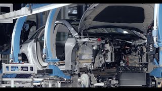 MercedesBenz EQS Production the Factory 56 line in Sindelfingen [upl. by Irihs]