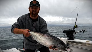 Catching the First Salmon on the New Boat [upl. by Christalle281]