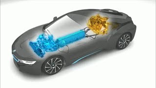 BMW i8 hybrid system in detail [upl. by Tankoos]