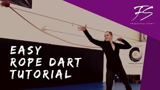 EASY ROPE DART TUTORIAL  Freestyle Staff  Beginner Wrap  Michelle C Smith [upl. by Bartlett]