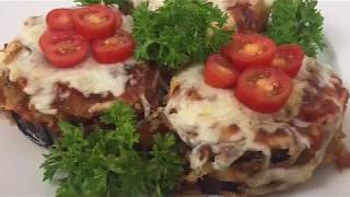 Eggplant Parmesan Recipe made with Dominex Eggplant Cutlets [upl. by Elhsa]