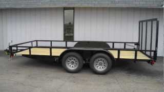 6x16 Tandem Axle Cargo Trailer with Rear Ramp Gate [upl. by Glynis]