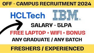 IBM Recruitment 2024  Off Campus Recruitment  Salary  5LPA  Any Graduate Any Batch JobbySoumya [upl. by Peltz]