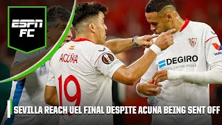 Gab amp Stevie debate Marcos Acuna yellow card for time wasting  ESPN FC [upl. by Zerdna953]