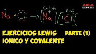 ✅ QUÍMICA EJERCICIOS ESTRUCTURA LEWIS Covalente Iónico BACHILLERATO AULAEXPRESS [upl. by Hooker557]