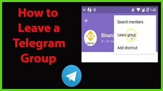 How to Leave a Telegram Group [upl. by Airebma]