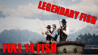 Red Dead Redemption 2 Walkthrough  Guide Catch Legendary Fish All 14  Câu Cá Huyền Thoại [upl. by Ikik122]