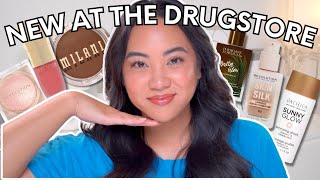 TRY ON NEW DRUGSTORE MAKEUP WITH ME  FIRST IMPRESSIONSTHOUGHTS [upl. by Kylen]