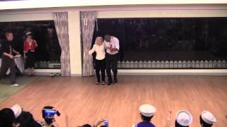 Men line up to dance with 90 year old on her birthday [upl. by Orman]