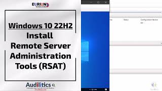 5a  Install Remote Server Administration Tools RSAT in Windows 10 Pro 22H2 [upl. by Matta]