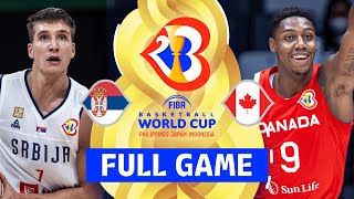 SEMIFINALS Serbia v Canada  Full Basketball Game  FIBA Basketball World Cup 2023 [upl. by Areik720]