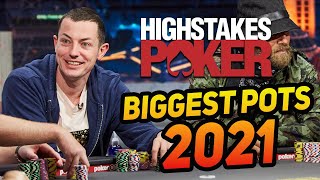 High Stakes Poker Biggest Pots 2021 with Tom Dwan [upl. by Nuajed313]