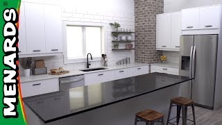 Klëarvūe Kitchen Cabinet Installation  Menards [upl. by Aohsoj]