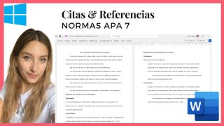 Citas y Referencias NORMAS APA 7ma edición [upl. by Acirre]