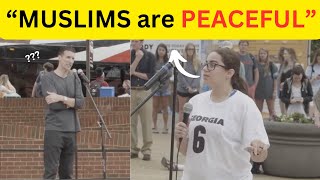 This Muslim CLAIMED the Quran is PEACEFULChristian Preacher Response Christian vs Muslim Debate [upl. by Purdy190]