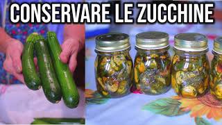 Come conservare le zucchine per linverno  zucchine sottolio  Zucchine alla scapece [upl. by Hendrika213]