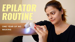 I Cut Out Waxing For An Epilator  My Hair Removal Routine Demo amp Review After 1 Year [upl. by Rheta228]