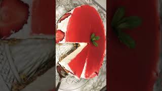 Recette de Cheesecake à la fraiseStrawberry cheesecake recipeRicetta cheesecake alle fragole 🍓🍰 [upl. by Libys]