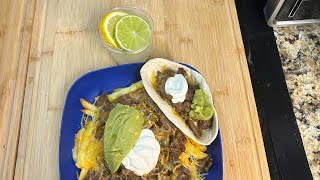 Carne Asada Fries amp Tortilla Boat [upl. by Nylahsoj]