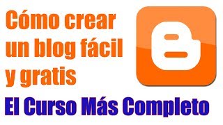 Cómo crear un blog gratis paso a paso [upl. by Derag]