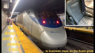 New Haven to New York Amtrak Acela Business class [upl. by Einnim]