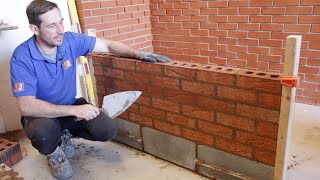 How To Lay Bricks For Beginners Using a line [upl. by Akital]