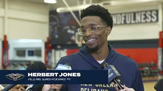 Herb Jones  Pelicans End of Season Media Availability 4302024 [upl. by Arag513]