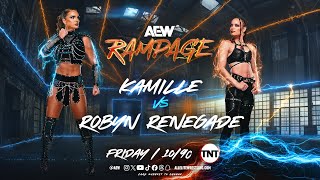 WWE 2K24 Kamille Vs Robyn Renegade  AEW Rampage 91324 [upl. by Leede]