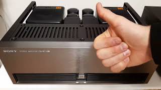 SONY TAN7  VFET Power Amplifier  HiFI Music Audio Test [upl. by Akirdnwahs]