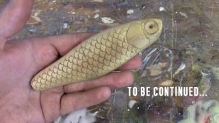 Lure Making Scale and Detail Carving  Marling Baits [upl. by Emmet996]