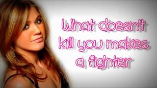 Kelly Clarkson  Stronger Lyrics [upl. by Ettenna]